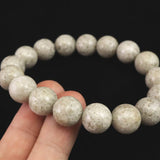 宮崎県産 二ニギ水晶　 12mm玉ブレスレット 証明書付 41.1g (ID:66209)