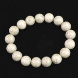 宮崎県産 二ニギ水晶　 12mm玉ブレスレット 証明書付 41.1g (ID:66209)