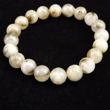 インドネシア産 イジェン水晶　10mm玉ブレスレット 証明書付 28.5ｇ (ID:66393)