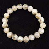 インドネシア産 イジェン水晶　10mm玉ブレスレット 証明書付 28.5ｇ (ID:66393)