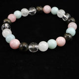 H&E社 フェナカイト 喜び、愛と光 (AZOZEO) ブレスレット  8mm玉  証明書付 17.3g (ID:66598)