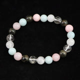 H&E社 フェナカイト 喜び、愛と光 (AZOZEO) ブレスレット  8mm玉  証明書付 17.3g (ID:66598)