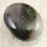 インド産　モスアゲート　パームストーン 76.0g (ID:66658)