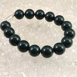 出雲碧玉 出雲石 SA  12mm玉ブレスレット ディレクトリカード付 38.9g (ID:66674)