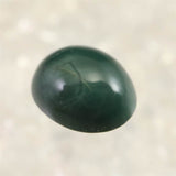 出雲碧玉 出雲石  10mmオーバル ルース ディレクトリーカード付 0.44g (ID:66782)