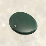 出雲碧玉 出雲石  10mmオーバル ルース ディレクトリーカード付 0.44g (ID:66782)