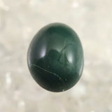 出雲碧玉 出雲石  10mmオーバル ルース ディレクトリーカード付 0.44g (ID:66782)