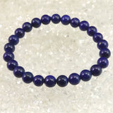 ラピスラズリ 4Aグレード 7mm玉ブレスレット 14.2g (ID:66974)