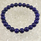ラピスラズリ 4Aグレード 7mm玉ブレスレット 14.2g (ID:66974)