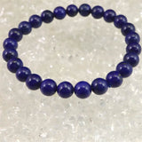 ラピスラズリ 4Aグレード 7mm玉ブレスレット 14.2g (ID:66974)