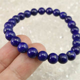 ラピスラズリ 4Aグレード 7mm玉ブレスレット 14.2g (ID:66974)