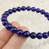 ラピスラズリ 4Aグレード 7mm玉ブレスレット 14.2g (ID:66974)