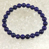 ラピスラズリ 4Aグレード 7mm玉ブレスレット 14.2g (ID:66974)