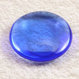 H&E社 シベリアンブルークォーツ 30mm ソーサー 10.4g (ID:67048)