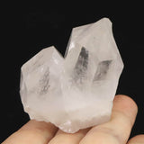 米国アーカンソー州産水晶 原石 クラスター ツイン セルフヒールド レコードキーパー   95.6ｇ (ID:67079)