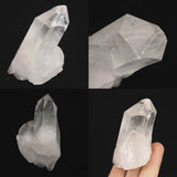 米国アーカンソー州産水晶 原石 クラスター ツイン セルフヒールド レコードキーパー   95.6ｇ (ID:67079)