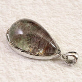 庭園水晶 ガーデンクォーツ　25x15mm　ドロップ ペンダントトップ 9.65g (ID:67161)