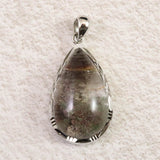 庭園水晶 ガーデンクォーツ　25x15mm　ドロップ ペンダントトップ 9.65g (ID:67161)
