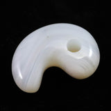 北海道 花石メノウ 瑪瑙 20mm勾玉 ディレクトリカード付 3.2g (ID:67179)