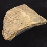 縄文土器 縄文中期 東北・北海道地域  63mm陶片  37.7g  (ID:67339)