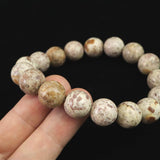 姫川薬石（ノーマル） 12mm玉ブレスレット　証明書付　42.1ｇ (ID:67353)