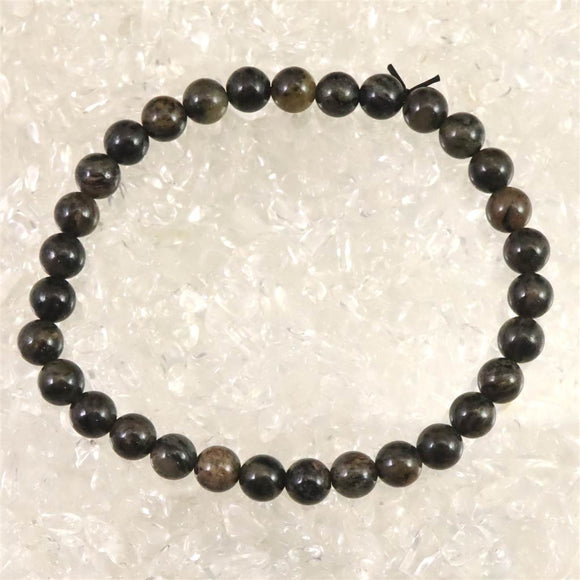 ノルウェー産 フェナカイト 6mm玉ブレスレット ディレクトリカード付 10.0g (ID:67527)