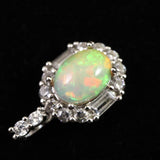 プレシャスオパール 9mm オーバル ペンダントトップ 1.58ｇ (ID:67601)