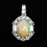 プレシャスオパール 9mm オーバル ペンダントトップ 1.58ｇ (ID:67601)