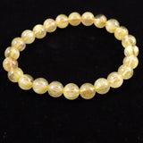 ゴールドルチルクォーツ 3A 7.5mm玉ブレスレット 15.7g (ID:67789)