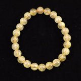 ゴールドルチルクォーツ 3A 7.5mm玉ブレスレット 15.7g (ID:67789)