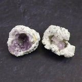 福島県只見町産 かぐや姫水晶 紫水晶 2個セット　17.4g (ID:67960)