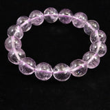 クンツァイト ３Aグレード 12.5mm玉ブレスレット 53.2ｇ　 (ID:67993)