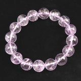 クンツァイト ３Aグレード 12.5mm玉ブレスレット 53.2ｇ　 (ID:67993)