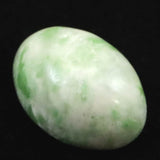 日高翡翠（ホワイトグリーン） 18mm オーバル ルース 3.53g (ID:68194)