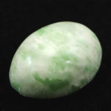 日高翡翠（ホワイトグリーン） 18mm オーバル ルース 3.53g (ID:68194)