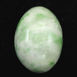 日高翡翠（ホワイトグリーン） 18mm オーバル ルース 3.53g (ID:68194)
