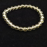 天然シトリン 非加熱 無処理　7mm玉ブレスレット 13.20g  (ID:68397)