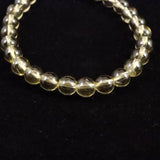 天然シトリン 非加熱 無処理　7mm玉ブレスレット 13.20g  (ID:68397)