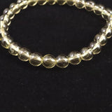 天然シトリン 非加熱 無処理　7mm玉ブレスレット 13.20g  (ID:68397)