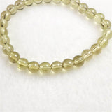 天然シトリン 非加熱 無処理　7mm玉ブレスレット 13.20g  (ID:68397)
