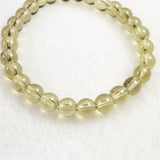 天然シトリン 非加熱 無処理　7mm玉ブレスレット 13.20g  (ID:68397)