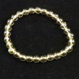 天然シトリン 非加熱 無処理　7mm玉ブレスレット 13.20g  (ID:68397)