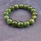 ベスビアナイト アイドクレース 12.5mm玉ブレスレット 60.3g  (ID:68398)