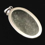 リビアンデザートグラス 25mmオーバル ペンダントトップ 4.6g  (ID:68466)