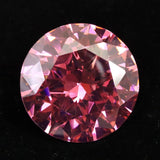 キュービックジルコニア CZ  30mm ラウンドカット ルース ピンク　 (ID:68567)