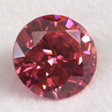 キュービックジルコニア CZ  30mm ラウンドカット ルース ピンク　 (ID:68567)