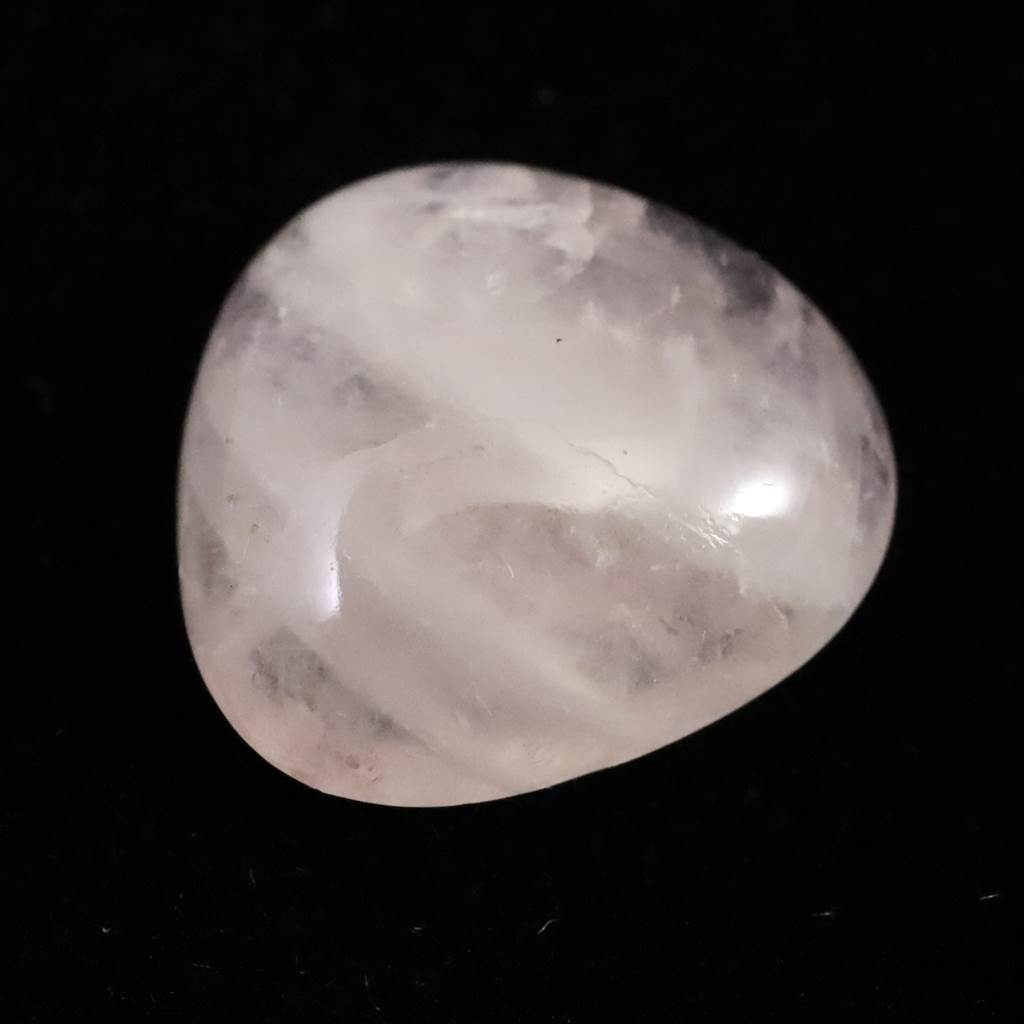 水晶　ローズクオーツ 福島県産 ローズクォーツ 紅水晶 14mm ルース 1.22g (ID:68592