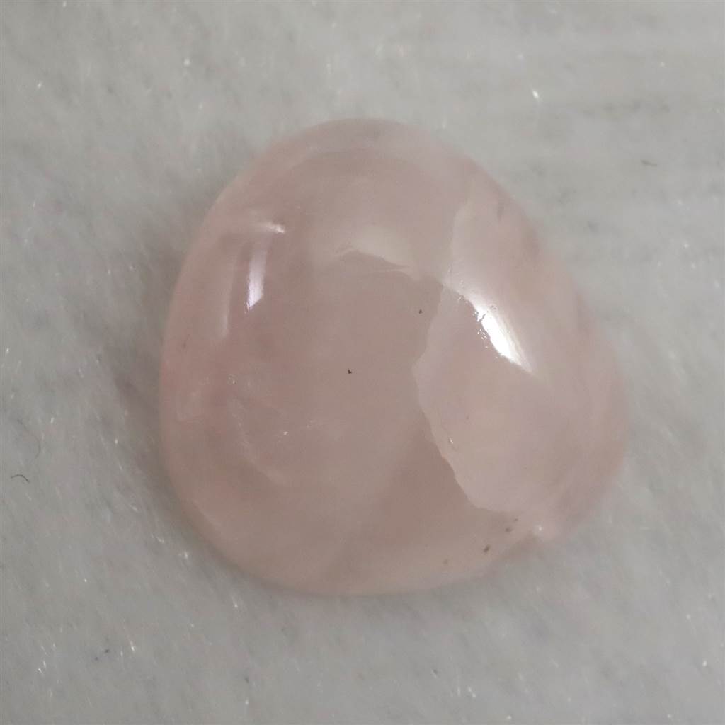 福島県産 ローズクォーツ 紅水晶 14mm ルース 1.22g (ID:68592