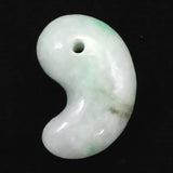 糸魚川翡翠  ヒスイ 小滝産 薄緑 31mm勾玉 ディレクトリカード付 13.11g (ID:68643)