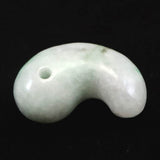 糸魚川翡翠  ヒスイ 小滝産 薄緑 31mm勾玉 ディレクトリカード付 13.11g (ID:68643)